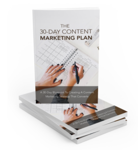 30 Day Content Marketing Plan